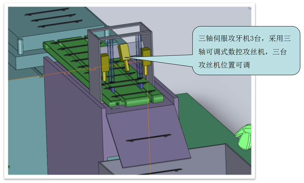 接沖床自動(dòng)攻絲機(jī)方案細(xì)節(jié)展示